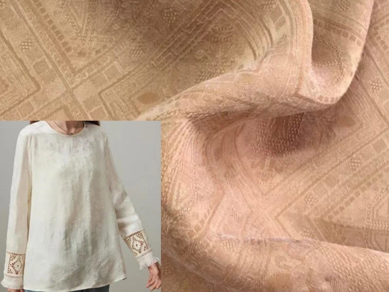 Lyocell Filament Viscose Jacquard Fabric 5 Lyocell Filament Viscose Jacquard Fabric 5